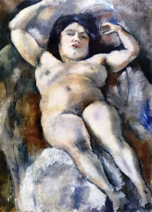 Nude by Jules Pascin Oil Painting