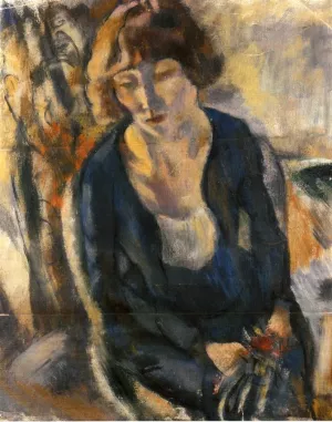 Portrait of Hermine David by Jules Pascin - Oil Painting Reproduction