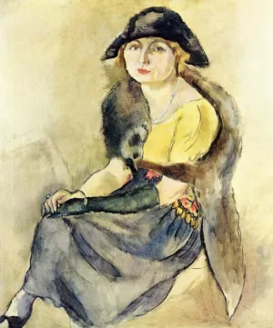 Princess Ghika by Jules Pascin - Oil Painting Reproduction