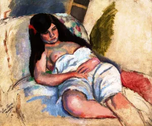 Reclining Woman II by Jules Pascin Oil Painting