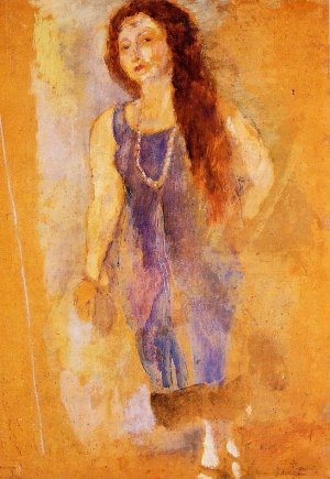 Rita Barber Oil painting by Jules Pascin