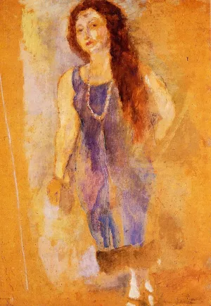 Rita Barber Oil painting by Jules Pascin