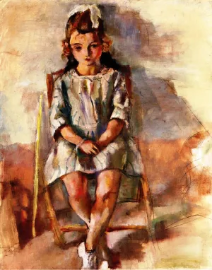 Seated Girl II by Jules Pascin Oil Painting