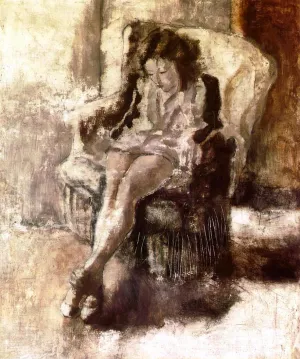 Seated Young Woman by Jules Pascin Oil Painting