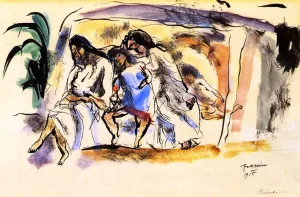 Siesta by Jules Pascin - Oil Painting Reproduction
