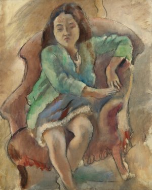 Simone D'alal by Jules Pascin Oil Painting