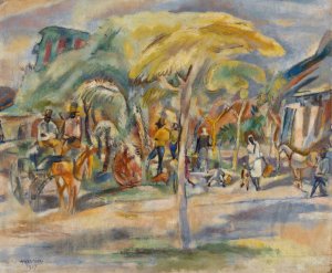 Southern Landscape by Jules Pascin Oil Painting