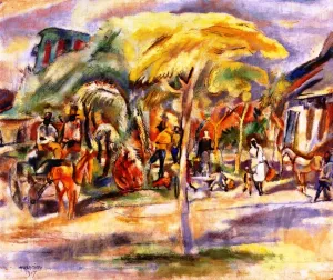 Southern Landscape by Jules Pascin - Oil Painting Reproduction