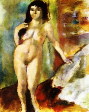 Standing Nude by Jules Pascin Oil Painting