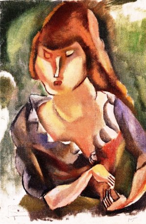 Suzanne Oil painting by Jules Pascin
