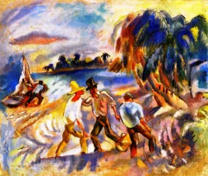 The Brigands painting by Jules Pascin