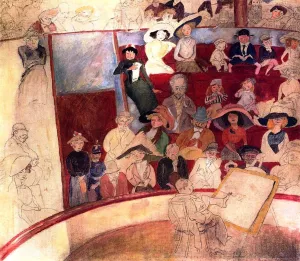 The Circus painting by Jules Pascin