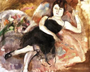 The Evening Dress painting by Jules Pascin
