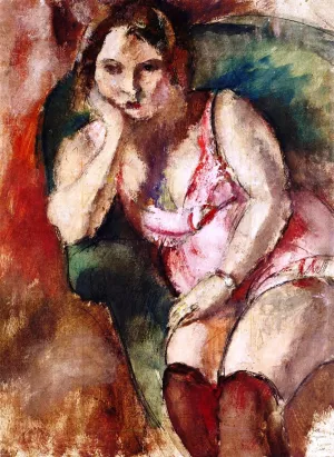 The Large Marcelle by Jules Pascin Oil Painting