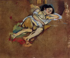 The Lounger by Jules Pascin - Oil Painting Reproduction