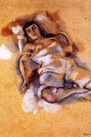 Woman Sitting by Jules Pascin Oil Painting