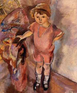 Young Boy Oil painting by Jules Pascin