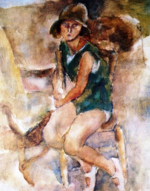 Young Woman by Jules Pascin Oil Painting