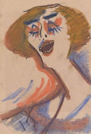 Cabaret Singer by Jules Schmalzigaug Oil Painting