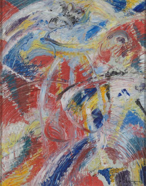 Development of a Theme in Red; Carnival  by Jules Schmalzigaug - Hand-Painted Oil Painting Reproduction