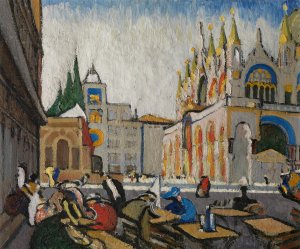 San Marco from the Piazetta by Jules Schmalzigaug Oil Painting
