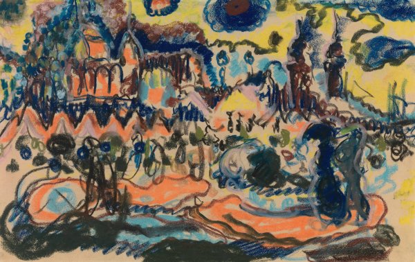 Scheveningen by Jules Schmalzigaug - Hand-Painted Oil Painting Reproduction