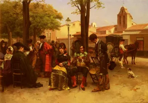 Le Nouveau Qui Arrive by Jules Worms - Oil Painting Reproduction