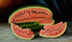 Watermelons by Julia Mcentee Dillon Oil Painting