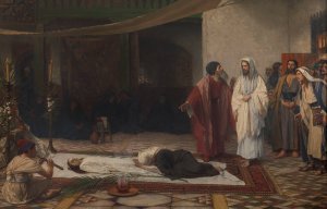 Jairus' Daughter by Juliaan De Vriendt Oil Painting