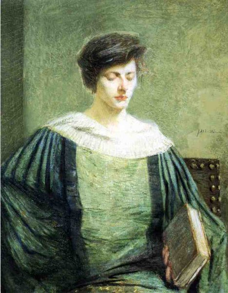 Main Product Photo of A Follower of Grolier Painting by Julian Alden Weir