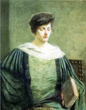 A Follower of Groliier painting by Julian Alden Weir