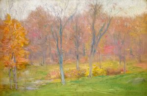 Autumn Rain by Julian Alden Weir Oil Painting