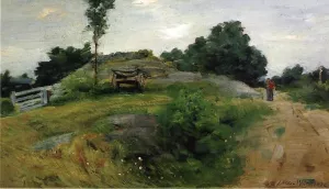 Connecticut Scene by Julian Alden Weir - Oil Painting Reproduction