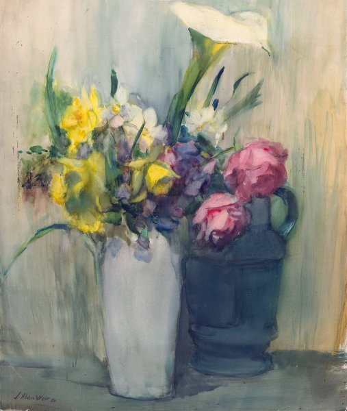 Flowers  by Julian Alden Weir - Hand-Painted Oil Painting Reproduction