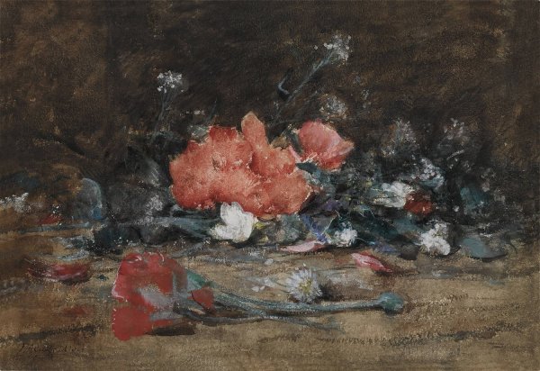 Flowers  by Julian Alden Weir - Hand-Painted Oil Painting Reproduction