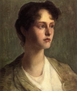 Ideal Head by Julian Alden Weir Oil Painting