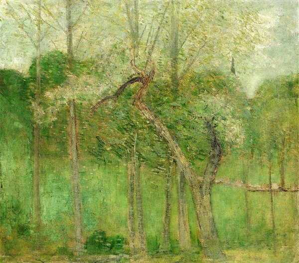 Main Product Photo of Landscape with Steeple, Wyndham Painting by Julian Alden Weir