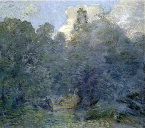 Landscape with Stone Wall, Windham by Julian Alden Weir - Oil Painting Reproduction