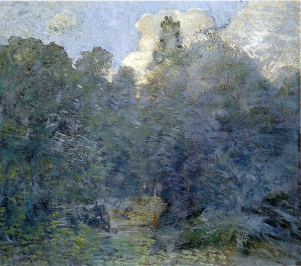 Main Product Photo of Landscape with Stone Wall, Windham Painting by Julian Alden Weir