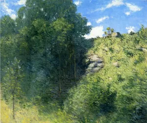 Ravine Near Branchville by Julian Alden Weir - Oil Painting Reproduction