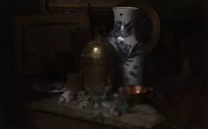 Still Life in the Studio Oil painting by Julian Alden Weir