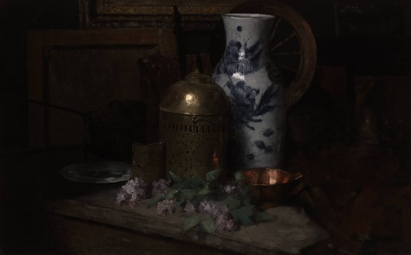 Main Product Photo of Still Life in the Studio  Painting by Julian Alden Weir