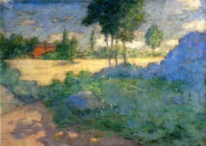 The Farmer's Lawn by Julian Alden Weir Oil Painting