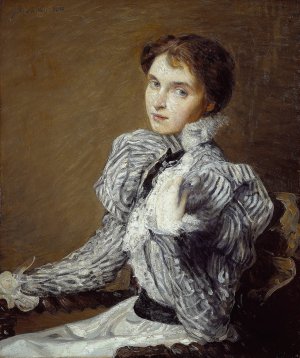 The Grey Bodice by Julian Alden Weir Oil Painting