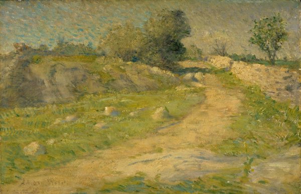 The Lane by Julian Alden Weir - Hand-Painted Oil Painting Reproduction