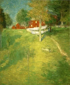 The Laundry, Branchville by Julian Alden Weir - Oil Painting Reproduction
