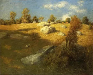 Upland Pasture by Julian Alden Weir - Oil Painting Reproduction