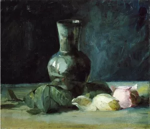 Vase and Roses Oil painting by Julian Alden Weir