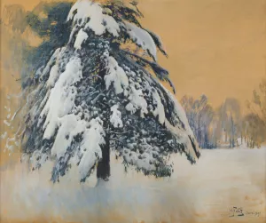 Cap of Snow by Julian Falat Oil Painting