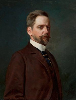 Self-portrait by Julian Maszynski Oil Painting